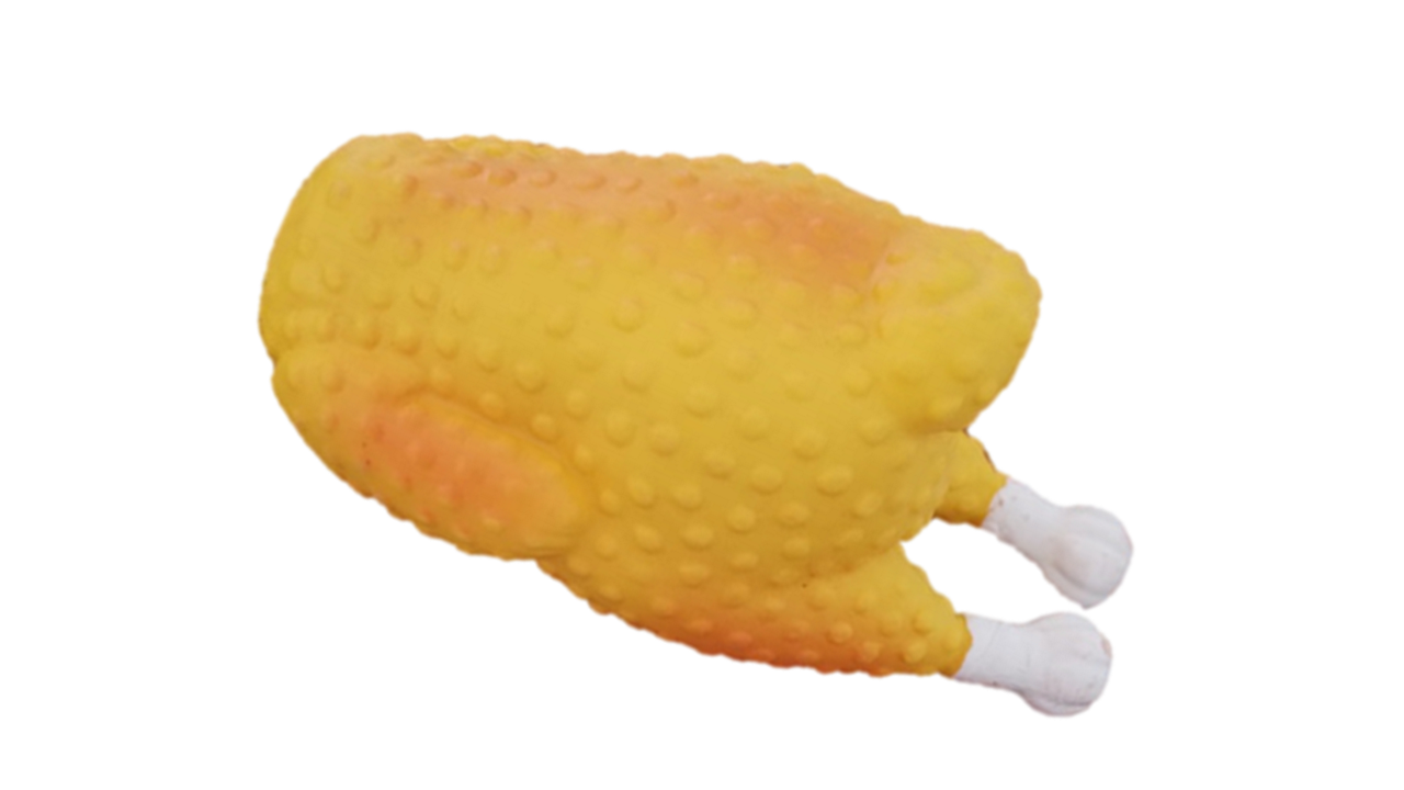 JUGUETE CON CHIFLE POLLO AL ESPIEDO