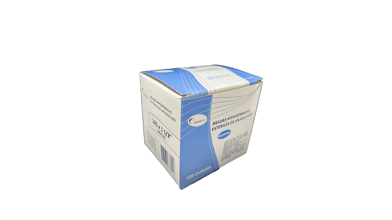 AGUJAS HIPODERMICAS 18G (40/12)